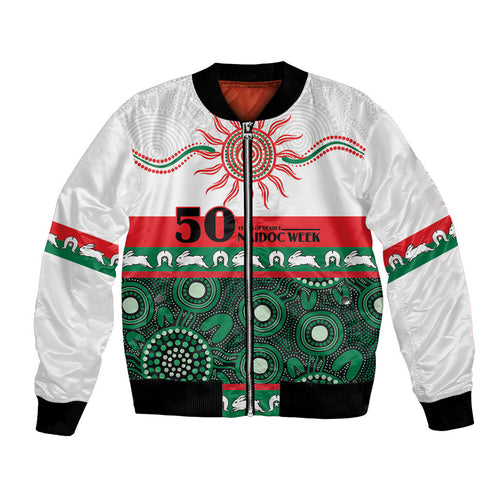 Rabbitohs NAIDOC Week Personalised Bomber Jacket Aboriginal Torres Strait Islanders Vibe