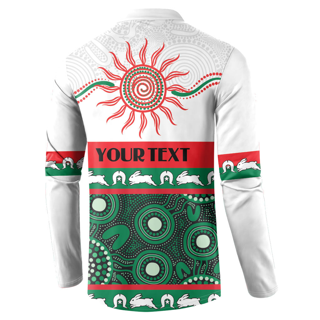 Rabbitohs NAIDOC Week Personalised Button Sweatshirt Aboriginal Torres Strait Islanders Vibe