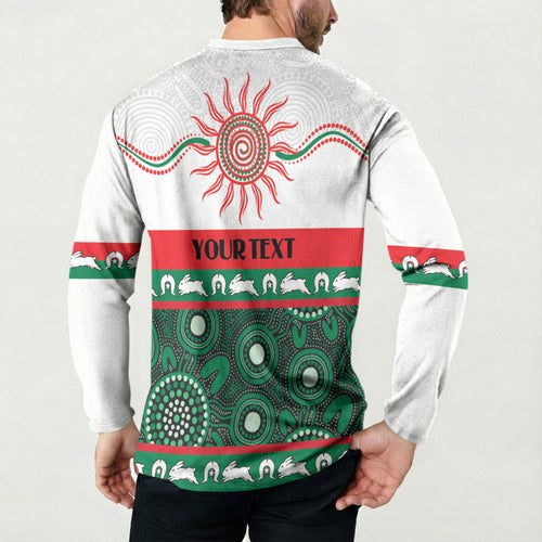 Rabbitohs NAIDOC Week Personalised Button Sweatshirt Aboriginal Torres Strait Islanders Vibe