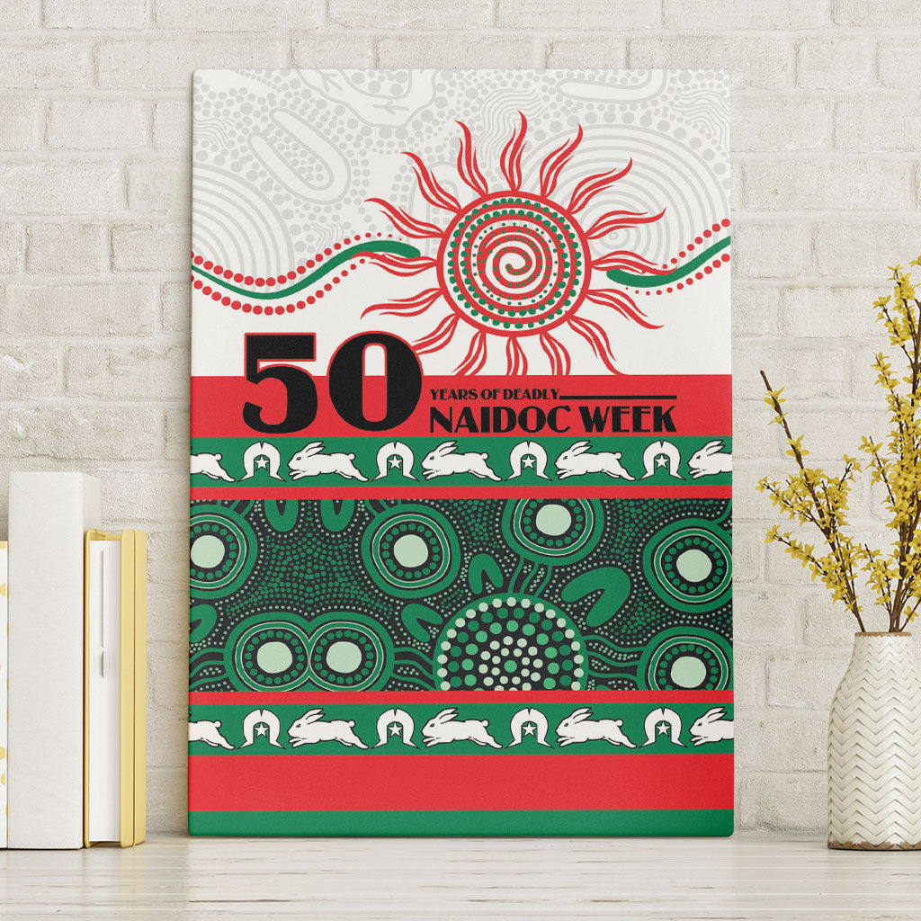 Rabbitohs NAIDOC Week Canvas Wall Art Aboriginal Torres Strait Islanders Vibe