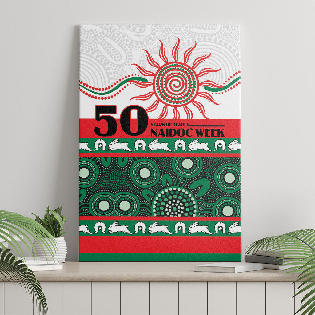 Rabbitohs NAIDOC Week Canvas Wall Art Aboriginal Torres Strait Islanders Vibe