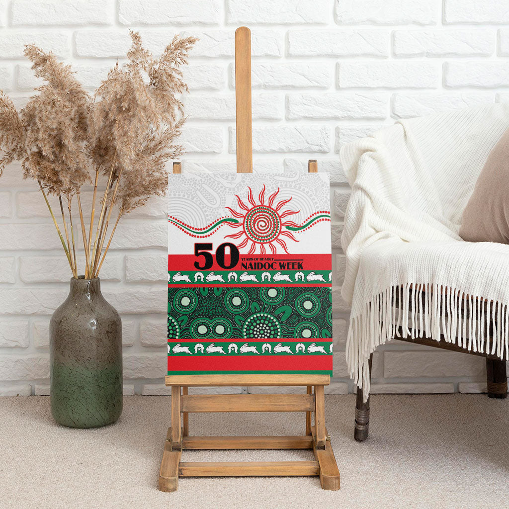 Rabbitohs NAIDOC Week Canvas Wall Art Aboriginal Torres Strait Islanders Vibe