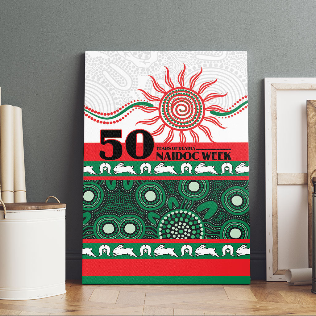 Rabbitohs NAIDOC Week Canvas Wall Art Aboriginal Torres Strait Islanders Vibe