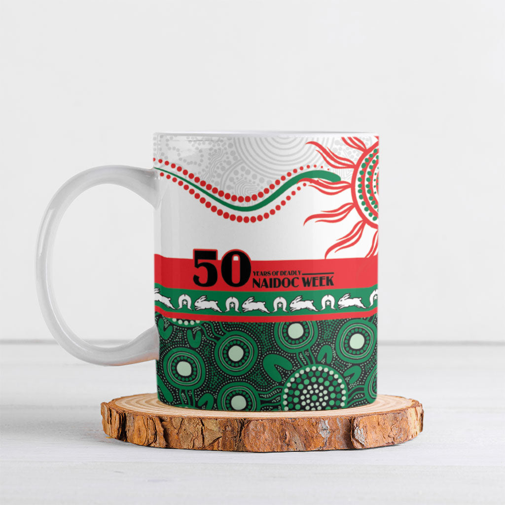Rabbitohs NAIDOC Week Personalised Ceramic Mug Aboriginal Torres Strait Islanders Vibe