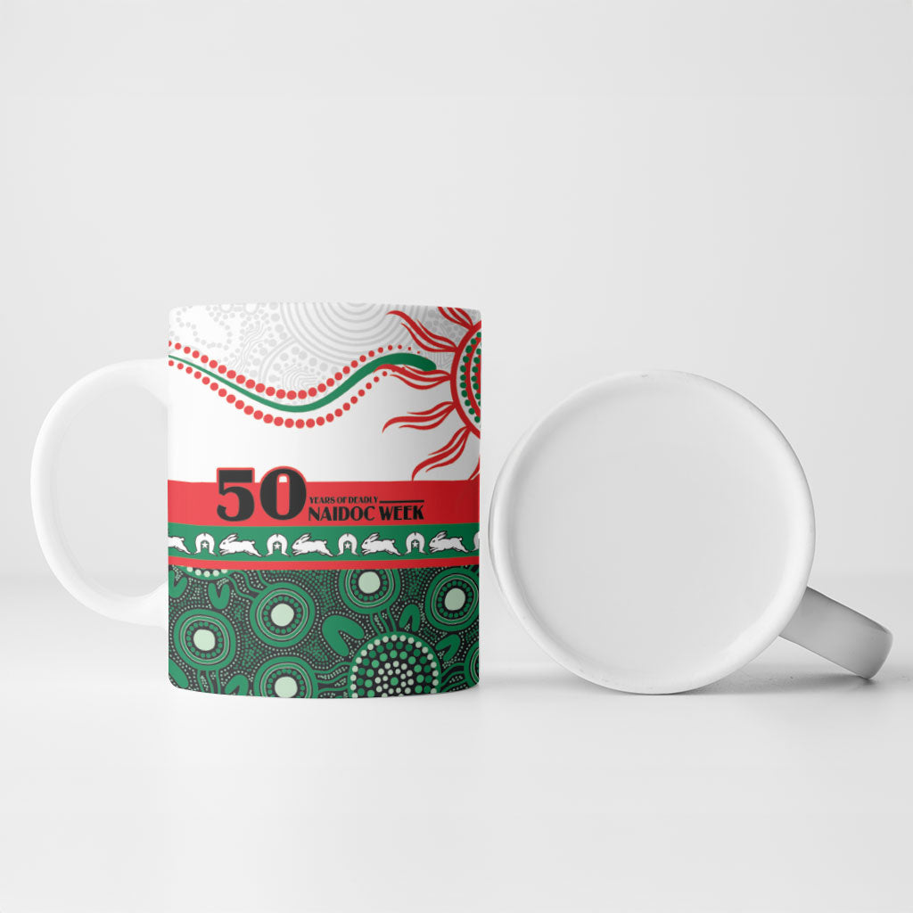 Rabbitohs NAIDOC Week Personalised Ceramic Mug Aboriginal Torres Strait Islanders Vibe