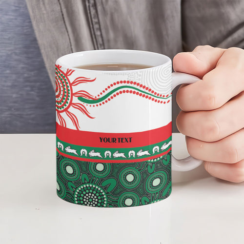 Rabbitohs NAIDOC Week Personalised Ceramic Mug Aboriginal Torres Strait Islanders Vibe
