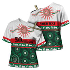 Rabbitohs NAIDOC Week Personalised Cross Shoulder Shirt Aboriginal Torres Strait Islanders Vibe