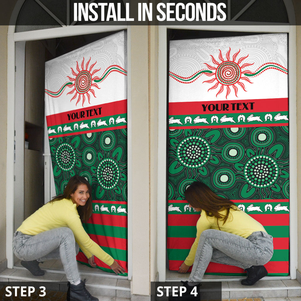 Rabbitohs NAIDOC Week Personalised Door Cover Aboriginal Torres Strait Islanders Vibe