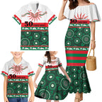 Rabbitohs NAIDOC Week Personalised Family Matching Mermaid Dress and Hawaiian Shirt Aboriginal Torres Strait Islanders Vibe