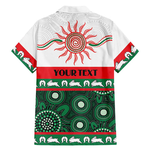 Rabbitohs NAIDOC Week Personalised Family Matching Puletasi and Hawaiian Shirt Aboriginal Torres Strait Islanders Vibe