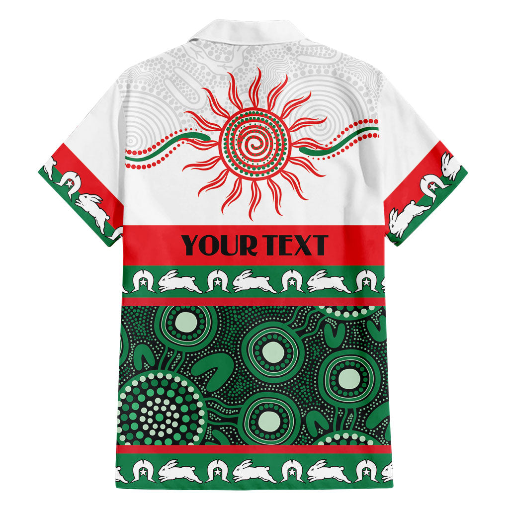 Rabbitohs NAIDOC Week Personalised Family Matching Summer Maxi Dress and Hawaiian Shirt Aboriginal Torres Strait Islanders Vibe