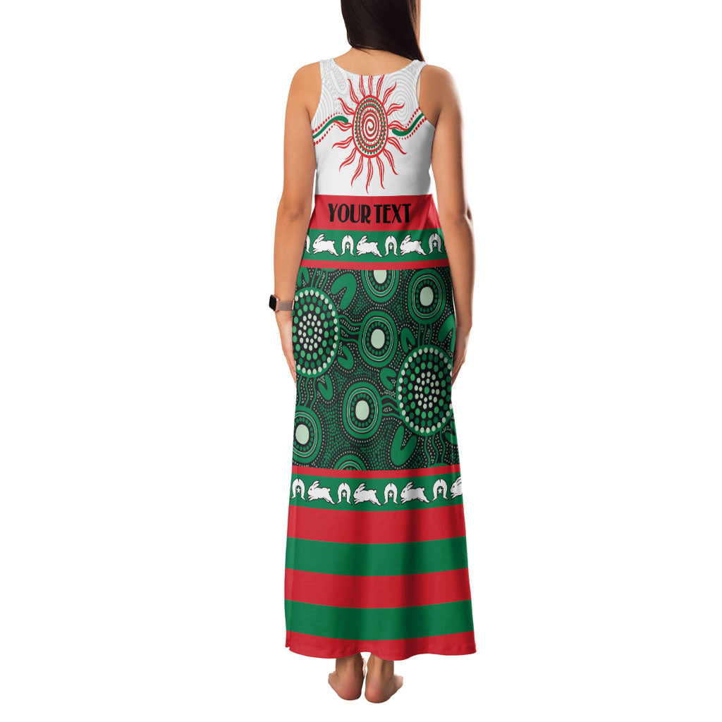 Rabbitohs NAIDOC Week Personalised Family Matching Tank Maxi Dress and Hawaiian Shirt Aboriginal Torres Strait Islanders Vibe