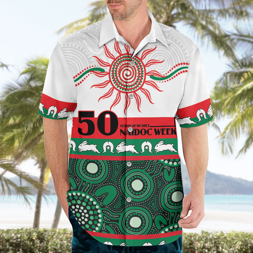 Rabbitohs NAIDOC Week Personalised Hawaiian Shirt Aboriginal Torres Strait Islanders Vibe