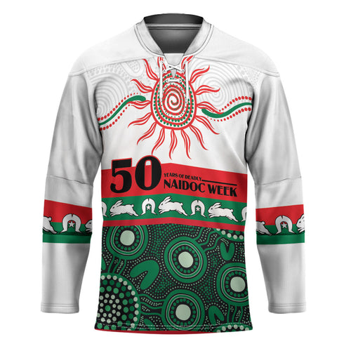 Rabbitohs NAIDOC Week Personalised Hockey Jersey Aboriginal Torres Strait Islanders Vibe
