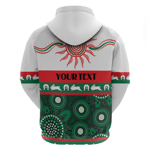 Rabbitohs NAIDOC Week Personalised Hoodie Aboriginal Torres Strait Islanders Vibe
