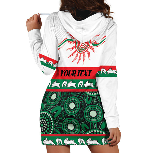 Rabbitohs NAIDOC Week Personalised Hoodie Dress Aboriginal Torres Strait Islanders Vibe