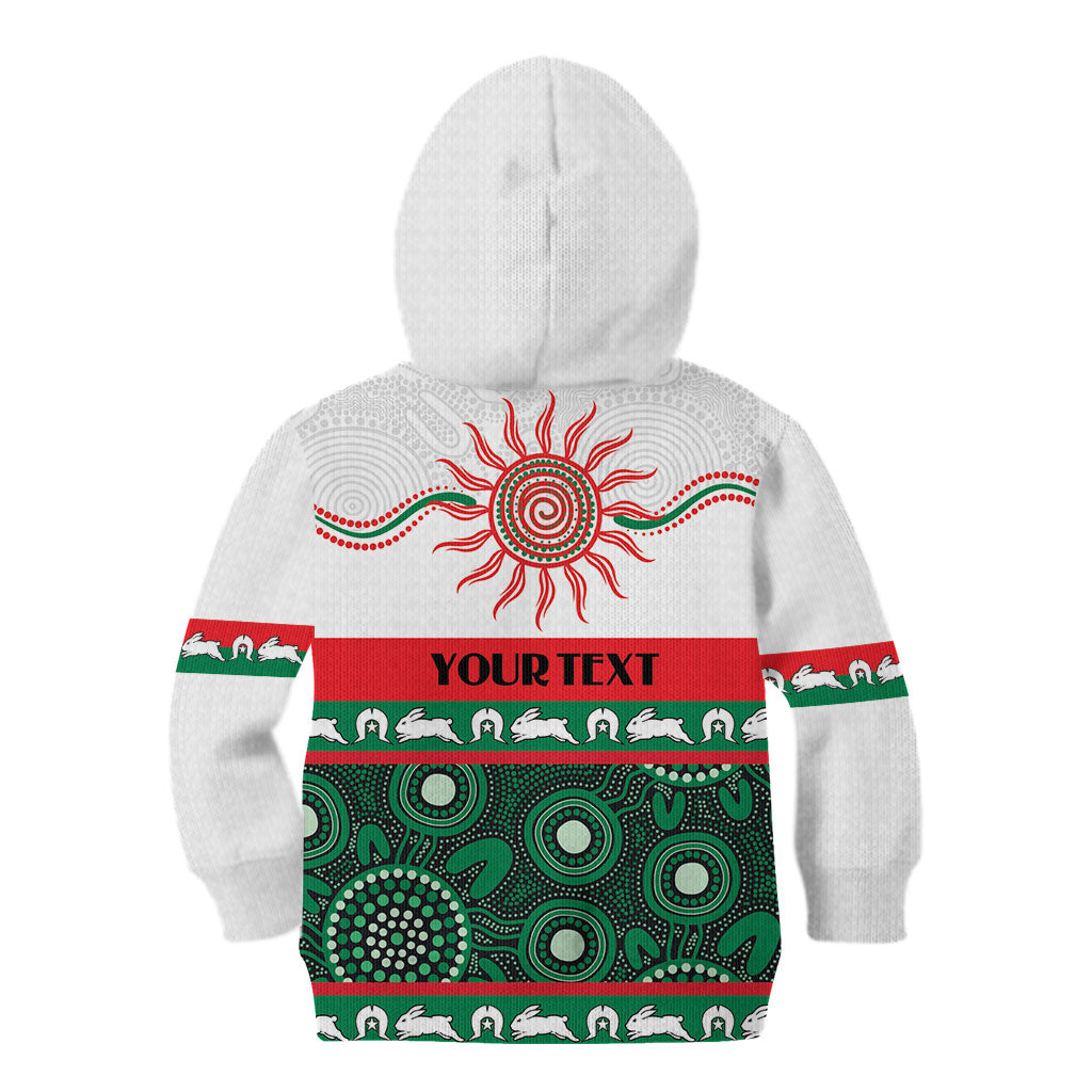 Rabbitohs NAIDOC Week Personalised Kid Hoodie Aboriginal Torres Strait Islanders Vibe