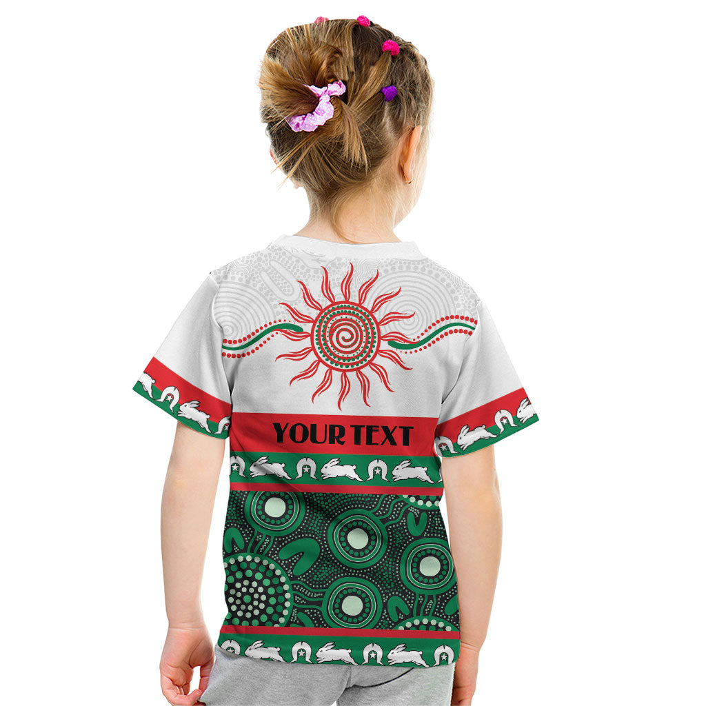 Rabbitohs NAIDOC Week Personalised Kid T Shirt Aboriginal Torres Strait Islanders Vibe