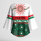 Rabbitohs NAIDOC Week Personalised Kimono Sleeve Blouse Aboriginal Torres Strait Islanders Vibe