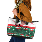 Rabbitohs NAIDOC Week Leather Tote Bag Aboriginal Torres Strait Islanders Vibe