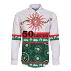 Rabbitohs NAIDOC Week Personalised Long Sleeve Button Shirt Aboriginal Torres Strait Islanders Vibe
