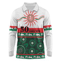 Rabbitohs NAIDOC Week Personalised Long Sleeve Polo Shirt Aboriginal Torres Strait Islanders Vibe