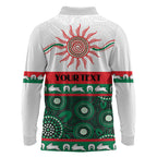 Rabbitohs NAIDOC Week Personalised Long Sleeve Polo Shirt Aboriginal Torres Strait Islanders Vibe