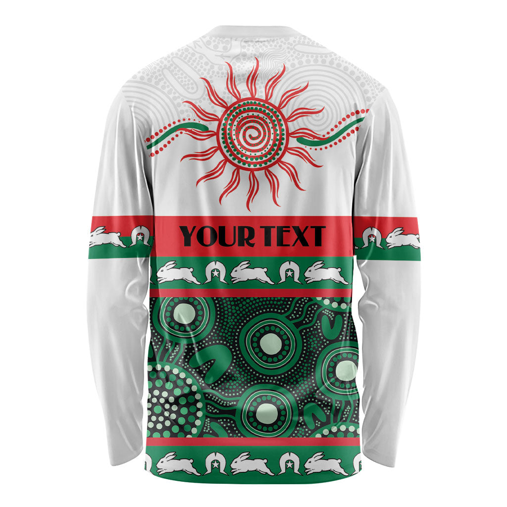 Rabbitohs NAIDOC Week Personalised Long Sleeve Shirt Aboriginal Torres Strait Islanders Vibe