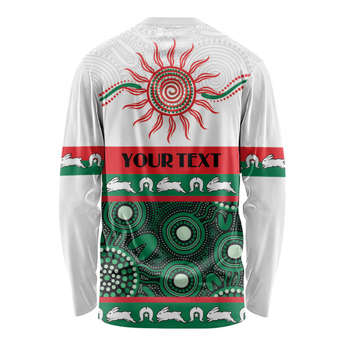Rabbitohs NAIDOC Week Personalised Long Sleeve Shirt Aboriginal Torres Strait Islanders Vibe