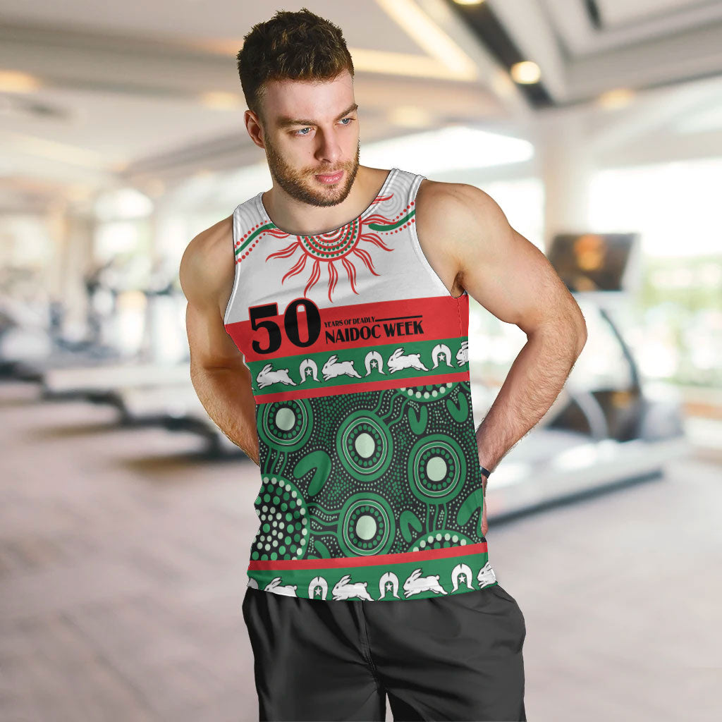 Rabbitohs NAIDOC Week Personalised Men Tank Top Aboriginal Torres Strait Islanders Vibe