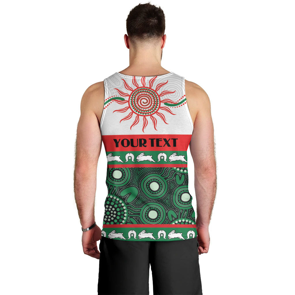 Rabbitohs NAIDOC Week Personalised Men Tank Top Aboriginal Torres Strait Islanders Vibe