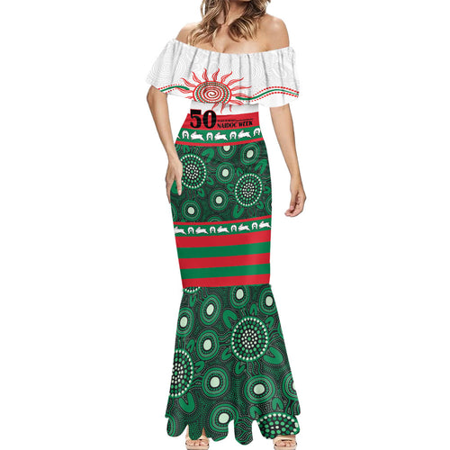 Rabbitohs NAIDOC Week Personalised Mermaid Dress Aboriginal Torres Strait Islanders Vibe