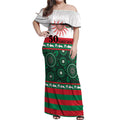 Rabbitohs NAIDOC Week Personalised Off Shoulder Maxi Dress Aboriginal Torres Strait Islanders Vibe