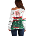 Rabbitohs NAIDOC Week Personalised Off Shoulder Sweater Aboriginal Torres Strait Islanders Vibe