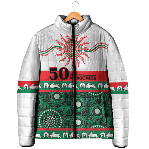 Rabbitohs NAIDOC Week Personalised Padded Jacket Aboriginal Torres Strait Islanders Vibe