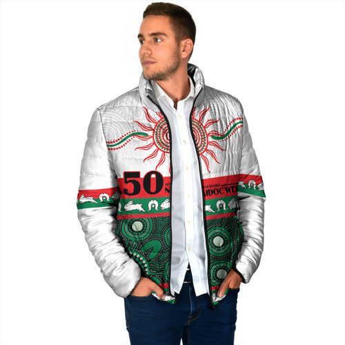 Rabbitohs NAIDOC Week Personalised Padded Jacket Aboriginal Torres Strait Islanders Vibe