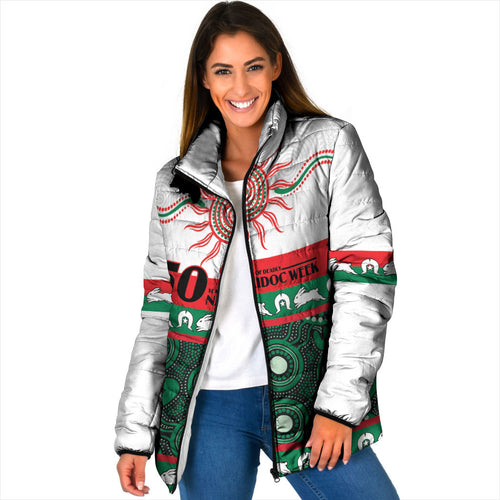 Rabbitohs NAIDOC Week Personalised Padded Jacket Aboriginal Torres Strait Islanders Vibe