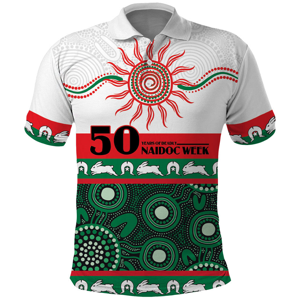 Rabbitohs NAIDOC Week Personalised Polo Shirt Aboriginal Torres Strait Islanders Vibe