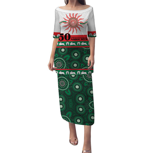 Rabbitohs NAIDOC Week Personalised Puletasi Aboriginal Torres Strait Islanders Vibe