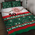 Rabbitohs NAIDOC Week Quilt Bed Set Aboriginal Torres Strait Islanders Vibe