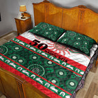 Rabbitohs NAIDOC Week Quilt Bed Set Aboriginal Torres Strait Islanders Vibe