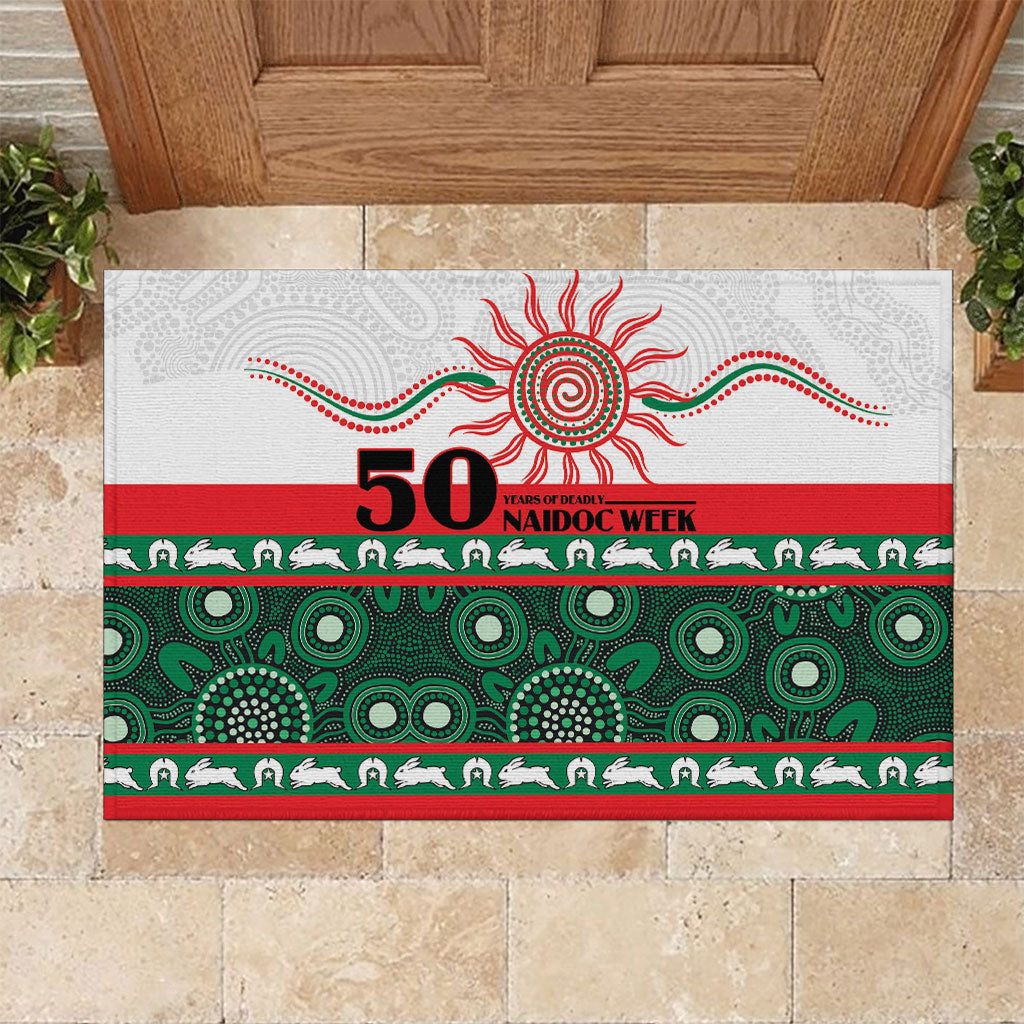 Rabbitohs NAIDOC Week Rubber Doormat Aboriginal Torres Strait Islanders Vibe