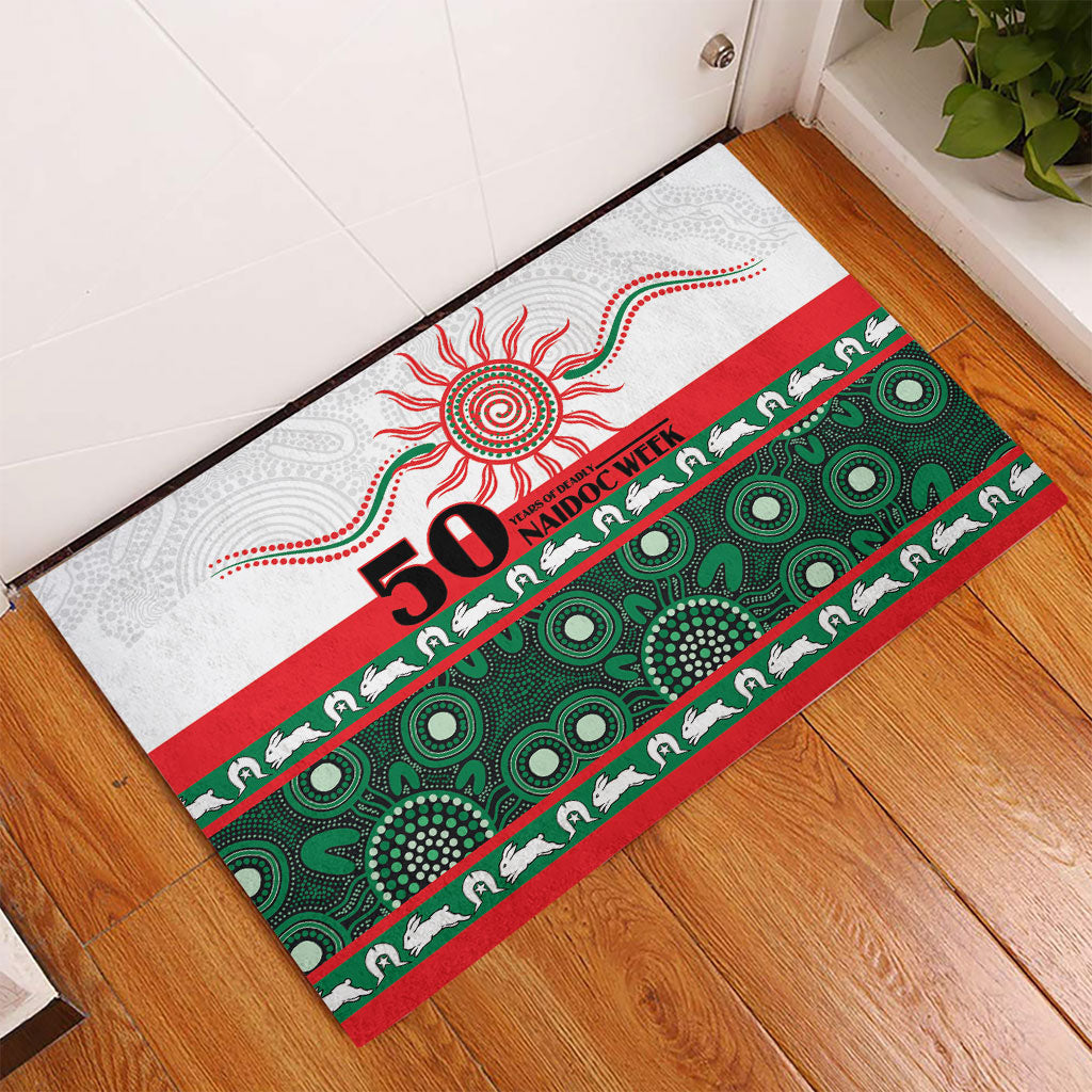 Rabbitohs NAIDOC Week Rubber Doormat Aboriginal Torres Strait Islanders Vibe