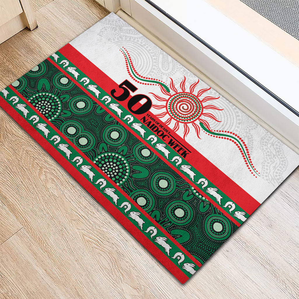 Rabbitohs NAIDOC Week Rubber Doormat Aboriginal Torres Strait Islanders Vibe