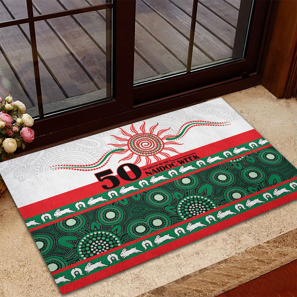 Rabbitohs NAIDOC Week Rubber Doormat Aboriginal Torres Strait Islanders Vibe