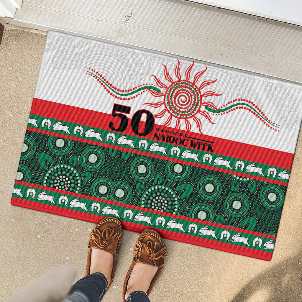 Rabbitohs NAIDOC Week Rubber Doormat Aboriginal Torres Strait Islanders Vibe
