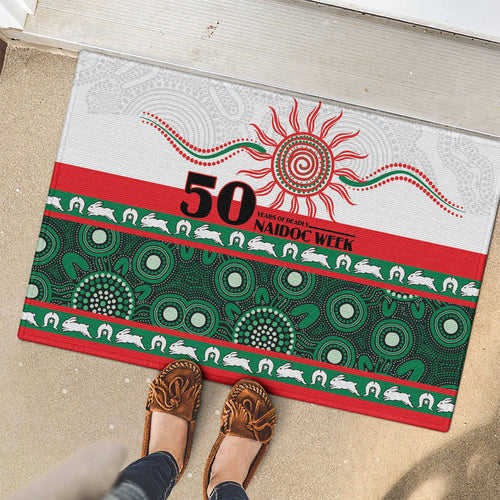Rabbitohs NAIDOC Week Rubber Doormat Aboriginal Torres Strait Islanders Vibe