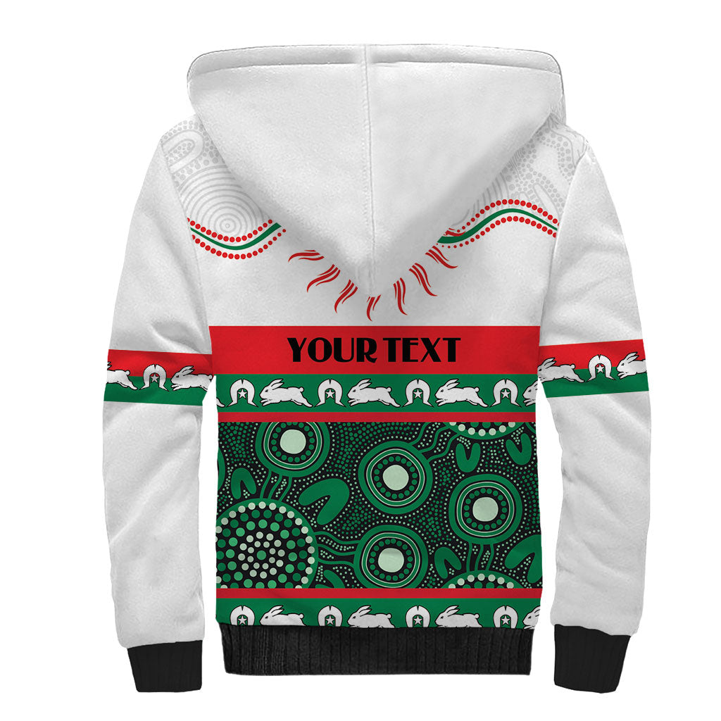 Rabbitohs NAIDOC Week Personalised Sherpa Hoodie Aboriginal Torres Strait Islanders Vibe