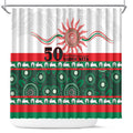Rabbitohs NAIDOC Week Shower Curtain Aboriginal Torres Strait Islanders Vibe