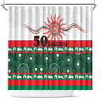 Rabbitohs NAIDOC Week Shower Curtain Aboriginal Torres Strait Islanders Vibe
